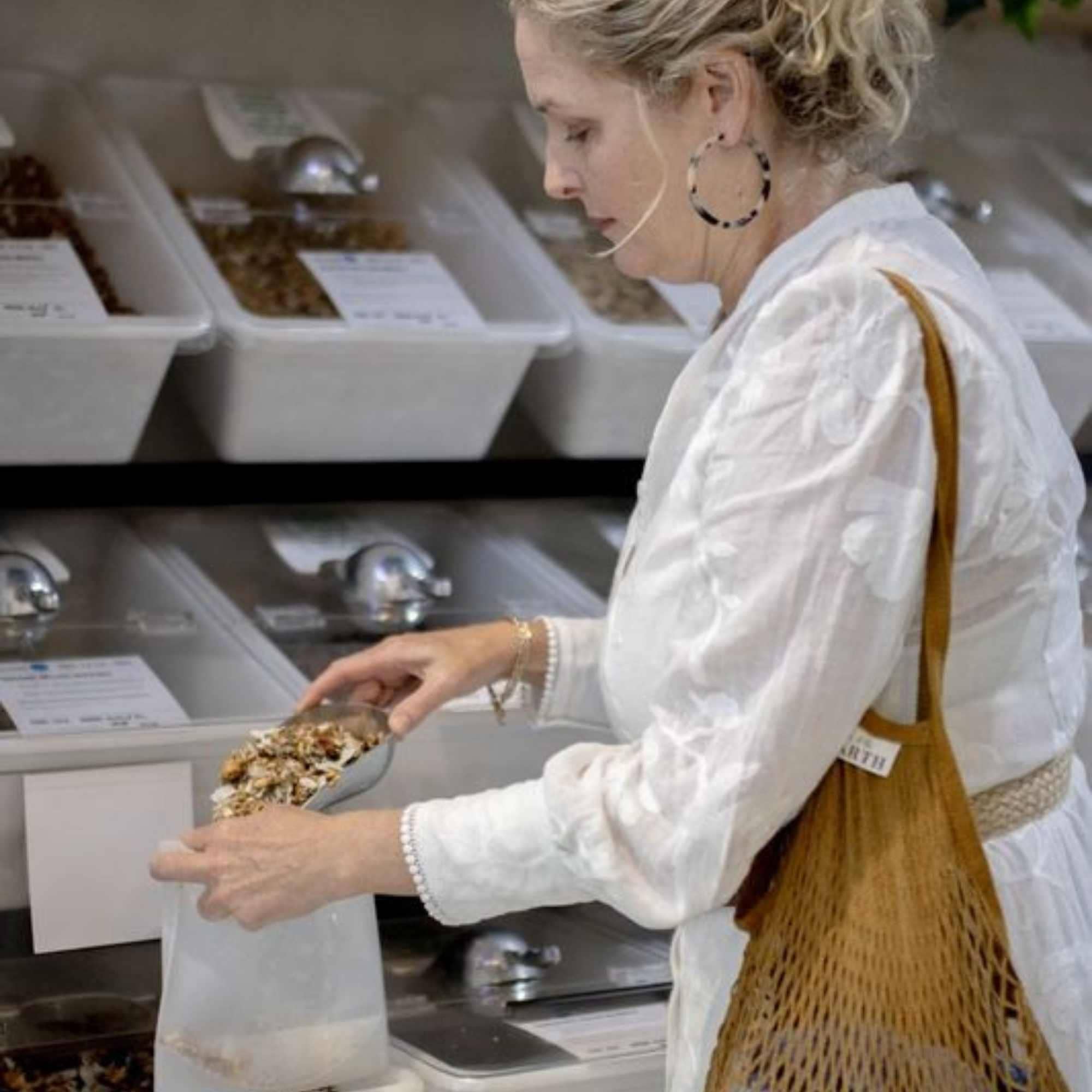 Us and The Earth - Wholesale Grocery/Shopping Bag - Reusable Cotton Shopping Net Bag8