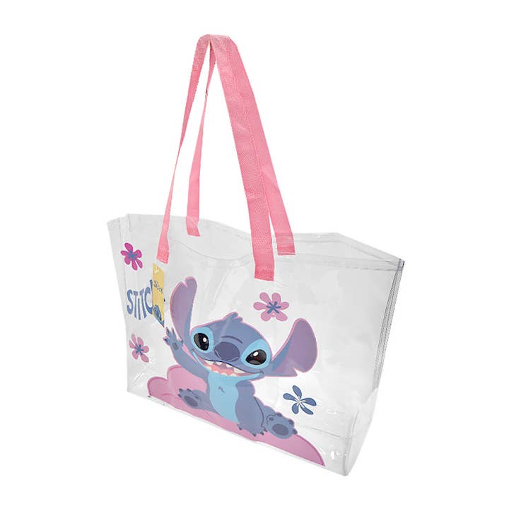 PINEAPPLE Beauty – Großhandel Strandtaschen – UPD HTSO Disney Stitch Transparente Strandtasche - 12