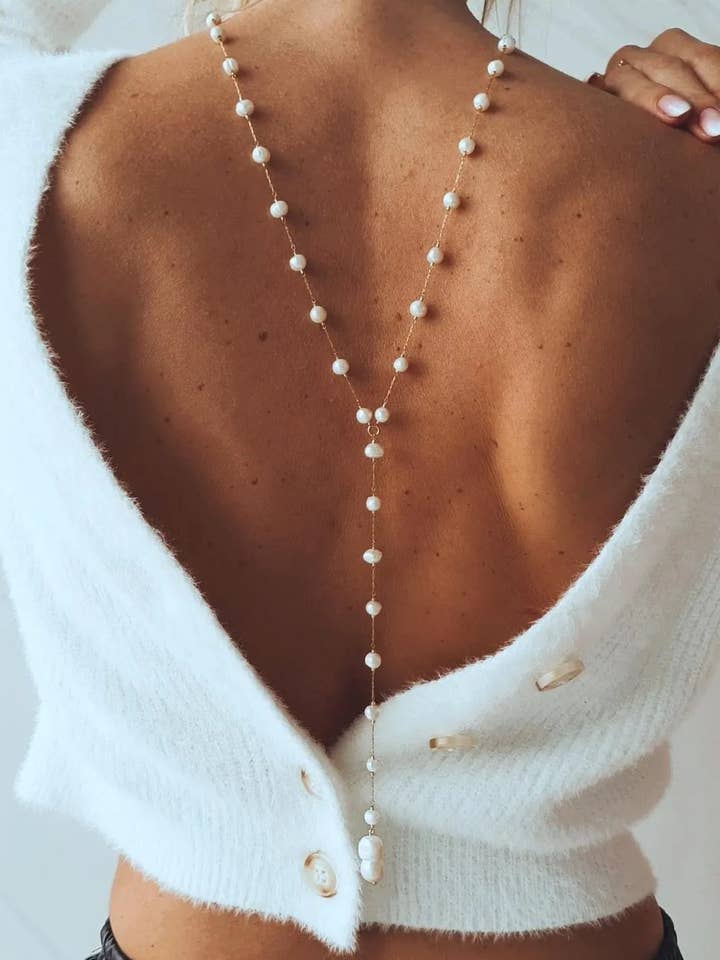 Rosario Lariat con Perle per la vendita all'ingrosso da parte di Goupi