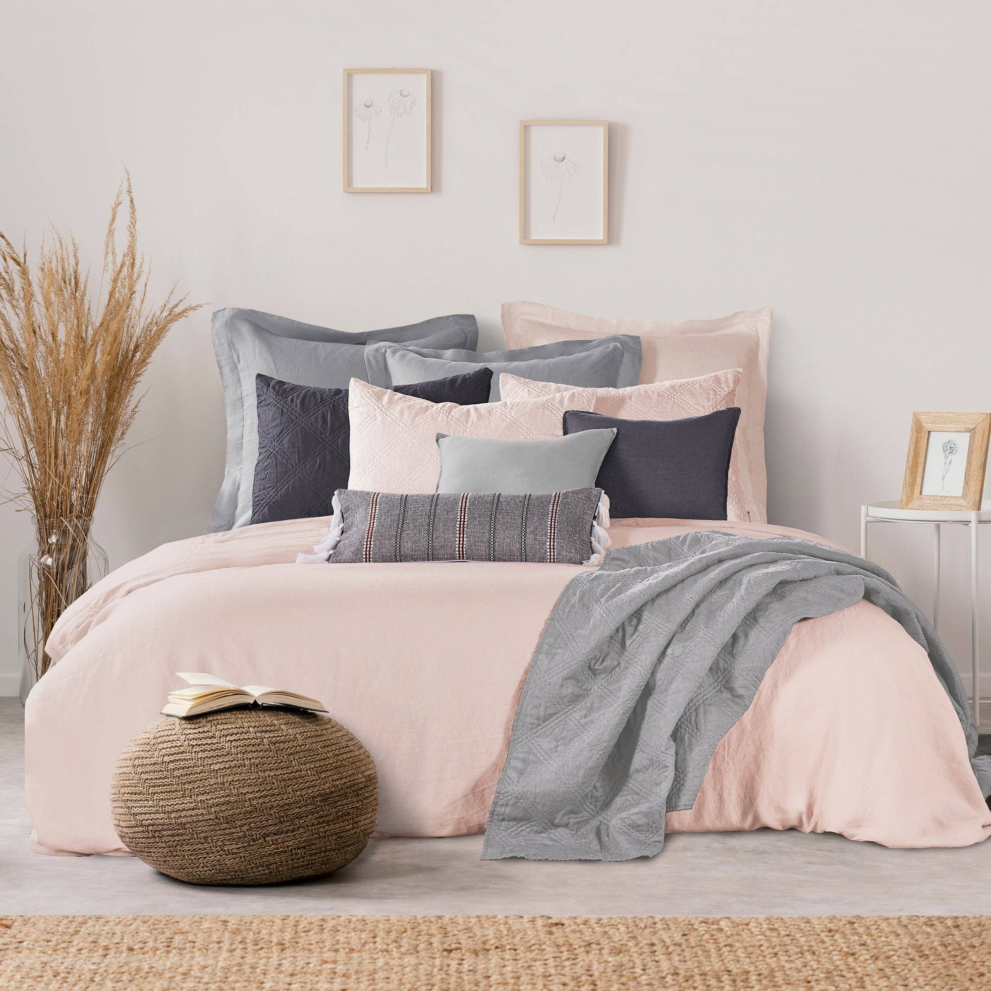 Levtex Home – Edredão por atacado – Colcha de linho lavado19