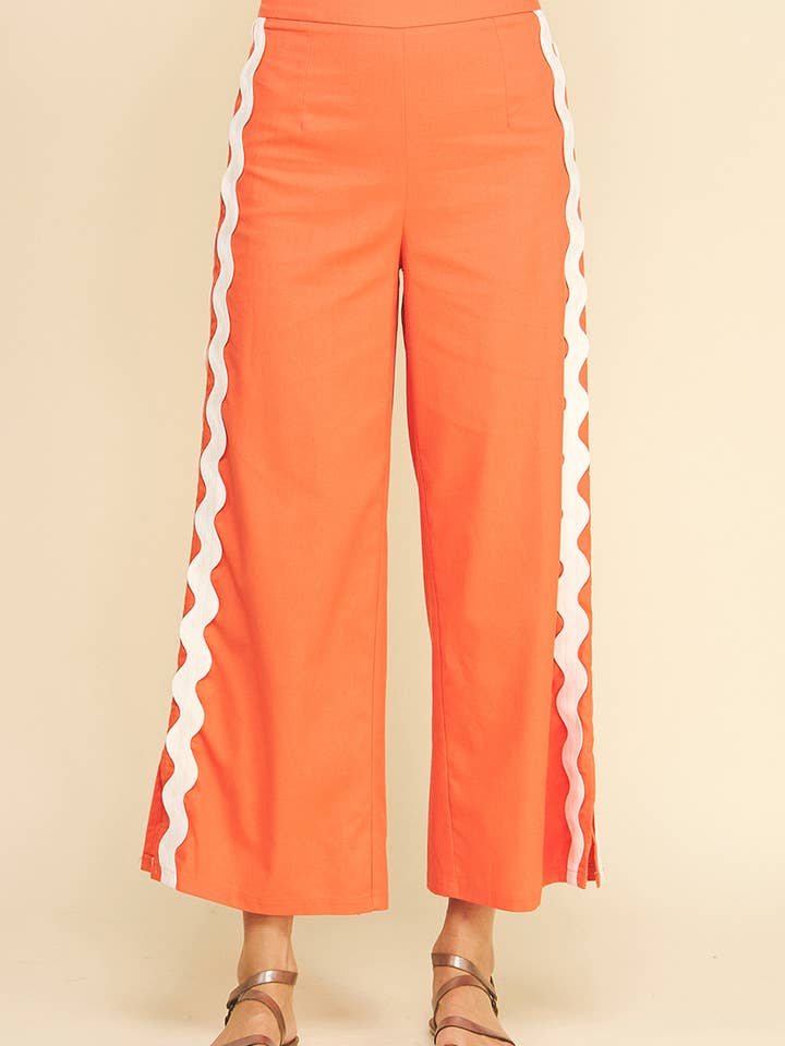 BESTICKTE WEITE HOSE - 5825B für den Großhandel von PINCH