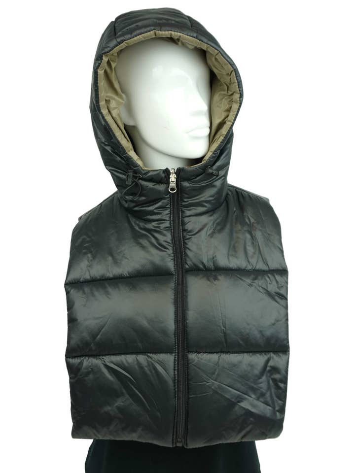 Anais - Wholesale Outerwear Vest - Women's - Reversible hooded balaclava GL028