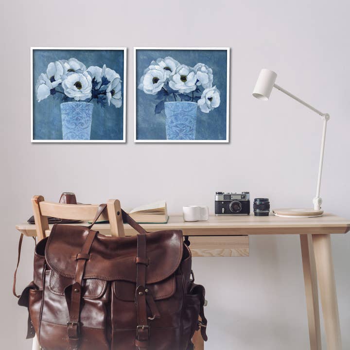 Stupell Industries - Wholesale Wall Decor - Kids & Baby - Magnolia Bouquets on Blue Framed Art20