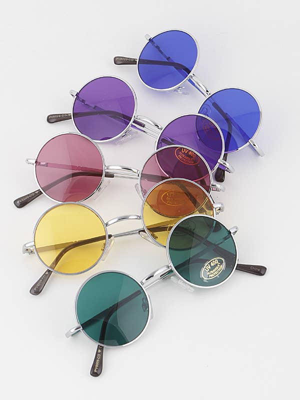 Occhiali da sole tondi colorati per la vendita all'ingrosso da parte di Shop Neighbors