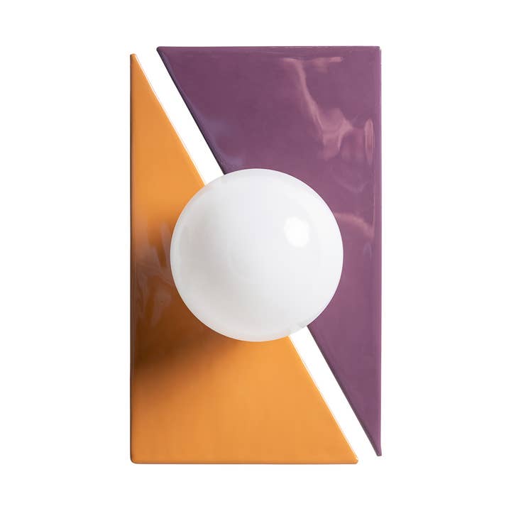 Aplique de hierro en color morado de 29x14x16cm para venta al por mayor de Kodu Home Design