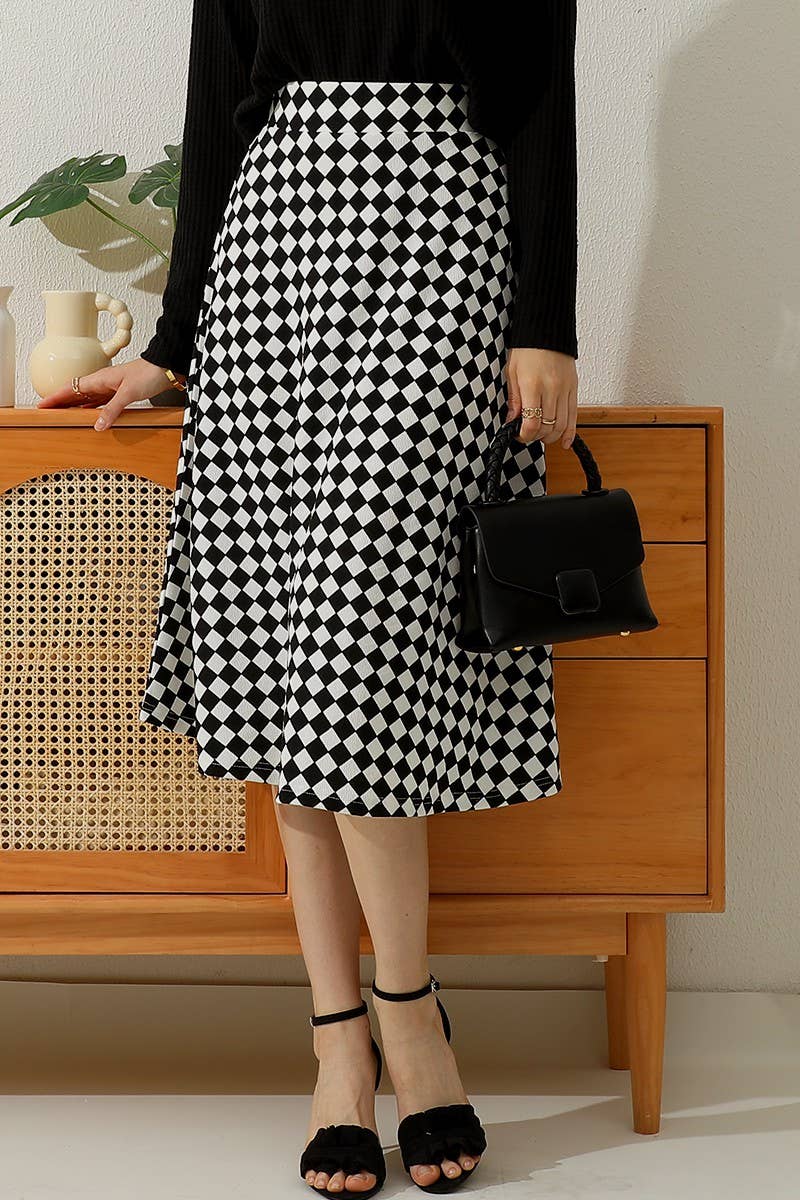 NINEXIS - Vente Jupe – femme - CWBLS128_FLARE JUPES LONGUES VOLANTÉES9