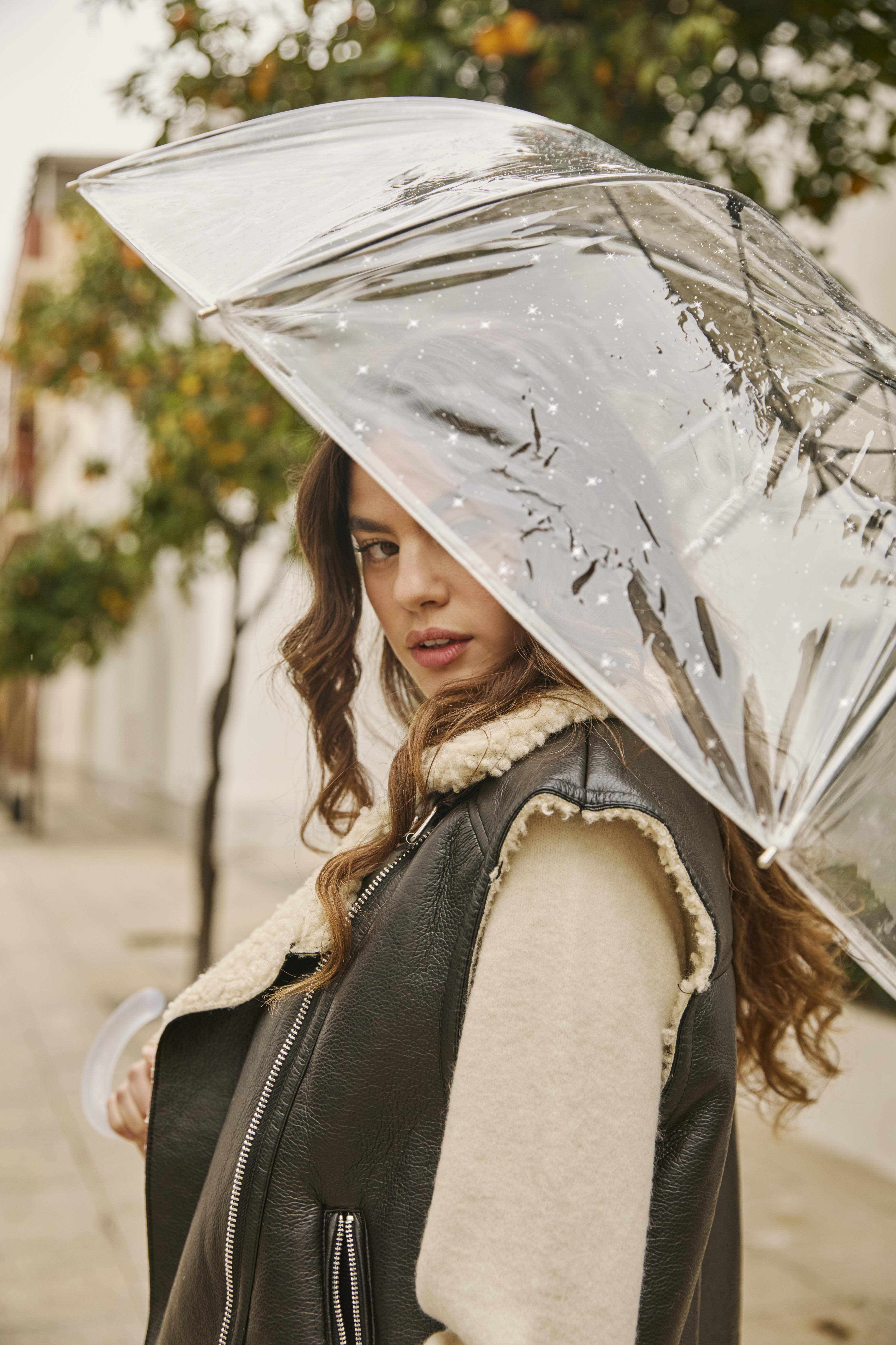 Mkr International – wholesale Umbrella – Women's – Long Transparent Umbrella Stars2