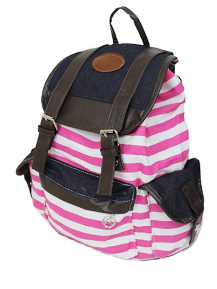 Mochila de mochila Sailor Stripes com cordão por atacado de Cap Zone
