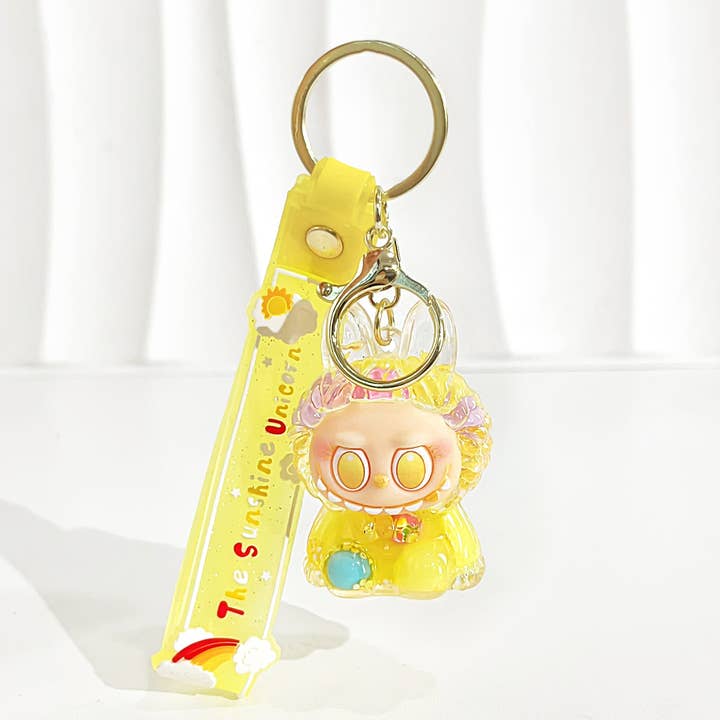 MKS America - Wholesale Keychain - Women's - Cute 3D Rabbit Keychain with Glitter and Wristlet Bag Charm10