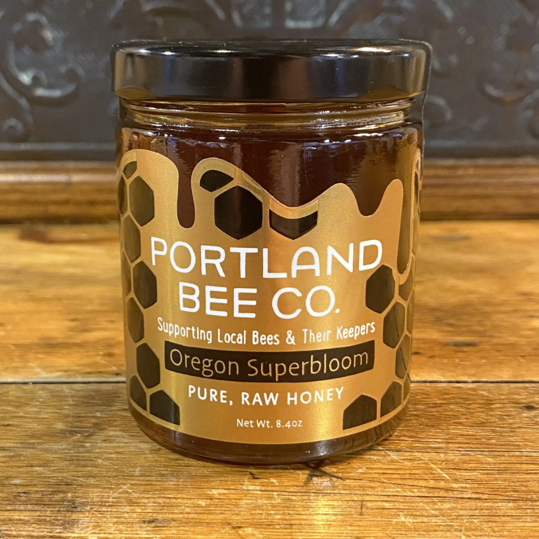 Portland Bee Balm - Wholesale Honey - Superbloom Raw Honey – Pure, Unfiltered 8.4 oz Jar8