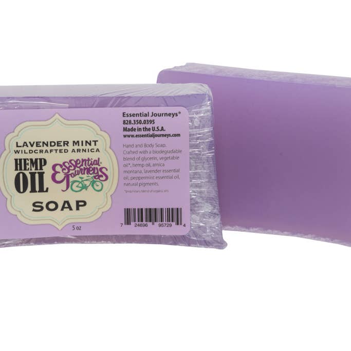 Lavender Mint Hemp Oil Soap for wholesale by Essential Journeys LLC
