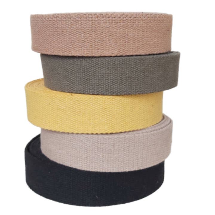 Dream Trimming Goods LLC - Wholesale Craft Supplies - 1.5" x 10 Yard Yellow Heavy Cotton Webbing DIY Sewing Handle3