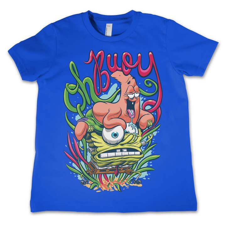 Hybris Production AB - Vente T-shirt sérigraphié – enfant - T-shirt pour enfant Bob l'éponge Oh Boy3