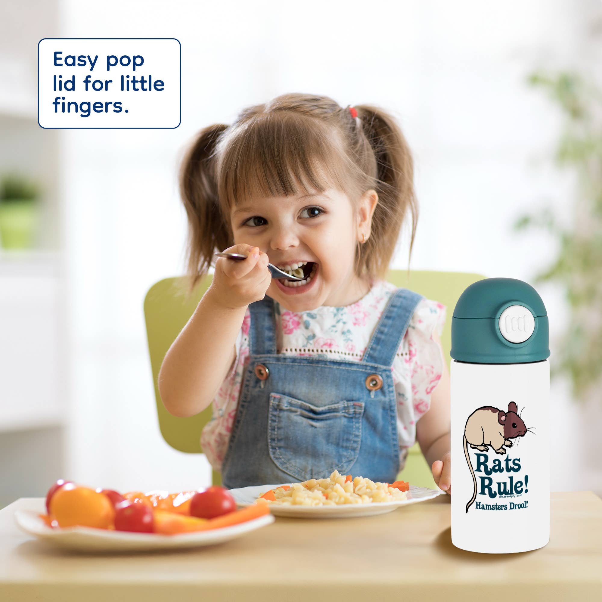 3dRose - Wholesale Water Bottle - 3dRose, Rats Rule, Kids Water Bottle7