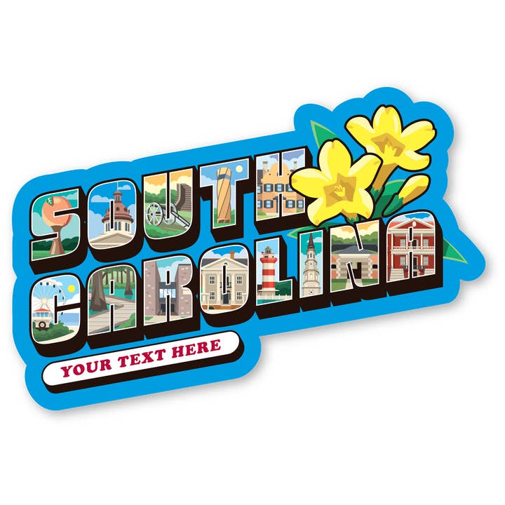 Coaster - South Carolina Block Letters for wholesale by Morris Magnets