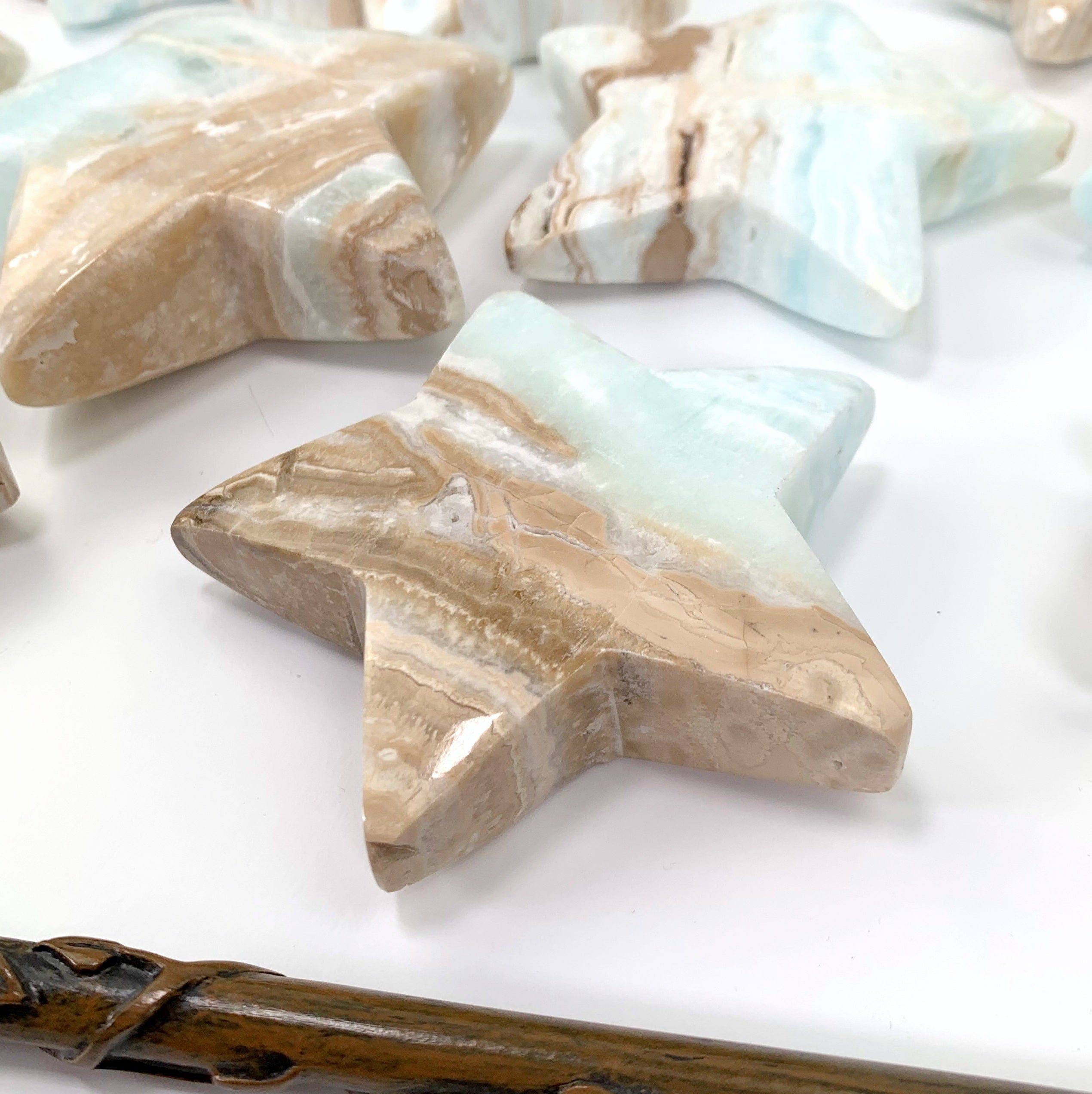 Rock Paradise – wholesale Andlig sten/kristall – Karibiska kalcitkristallblå aragonitstjärnor efter vikt3