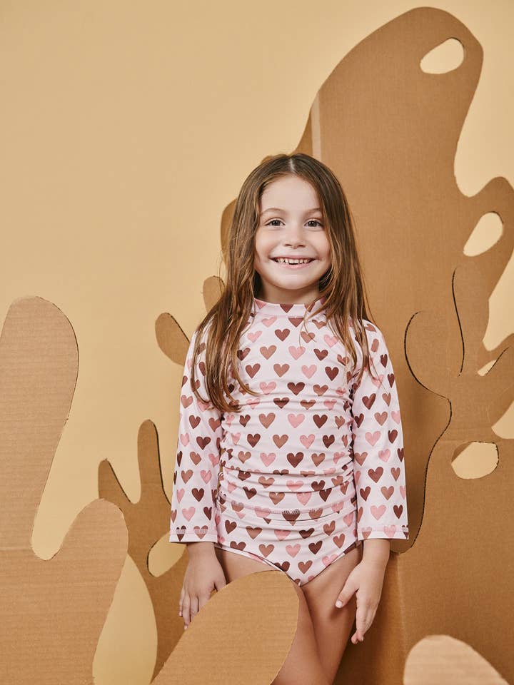 All We Need is Love Rashguard Set for wholesale by OMBAK mini