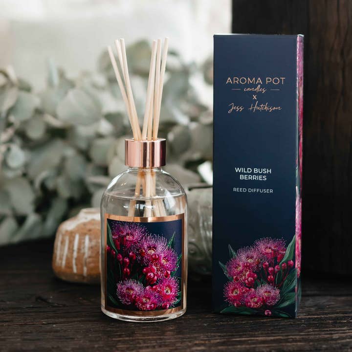 Australian artist reed diffuser | Wild Bush Berries | 200ml for wholesale by Aroma Pot