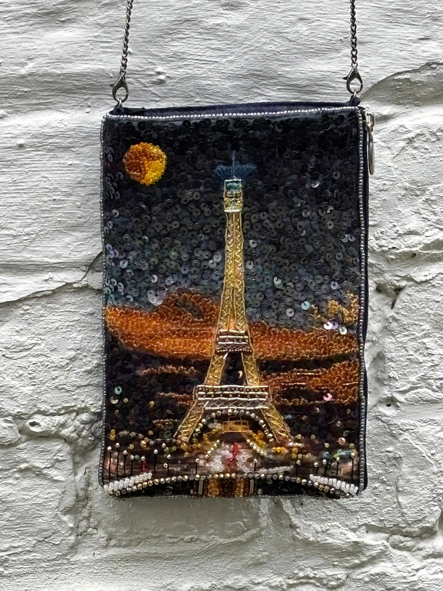 Muno - Wholesale Crossbody Bag - Women's - Paris Nights  Beaded Silk Mini Bag0