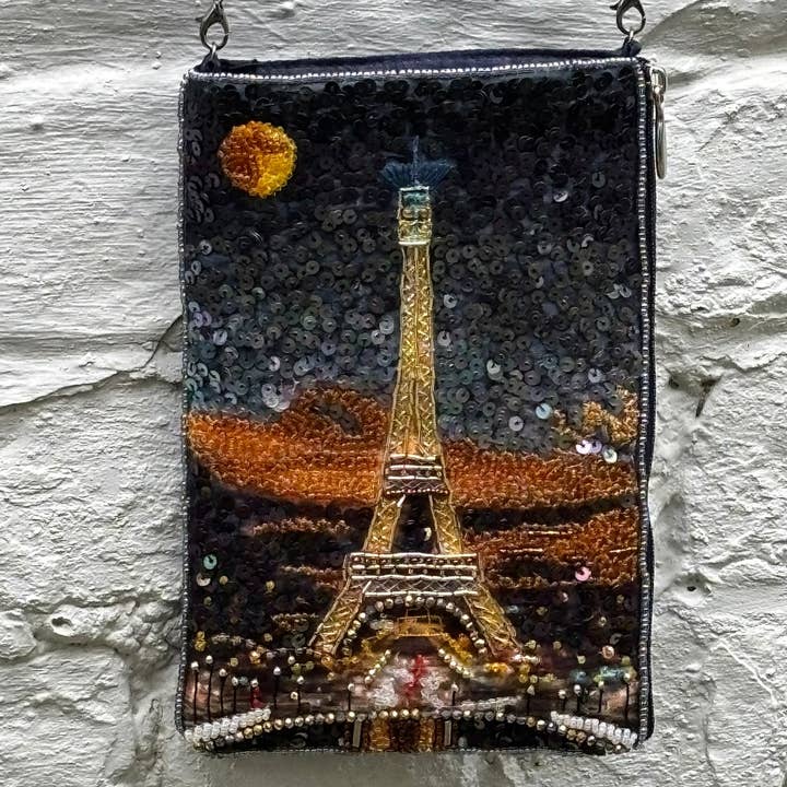 Paris Nights Beaded Silk Mini Bag for wholesale by Muno