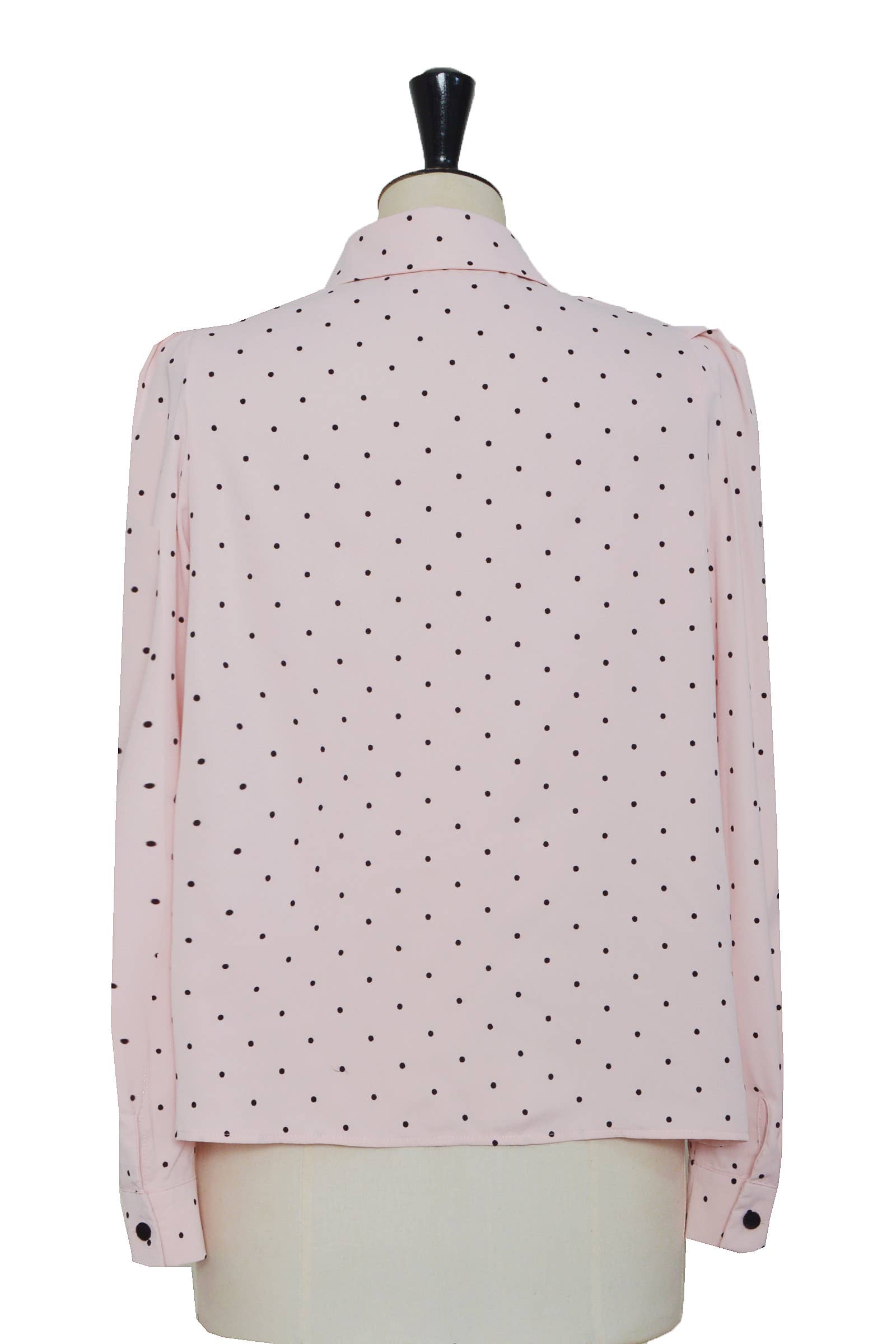 ELLI WHITE - Wholesale Button Down Shirt - Women's - Polka dot shirt with decorative bows6