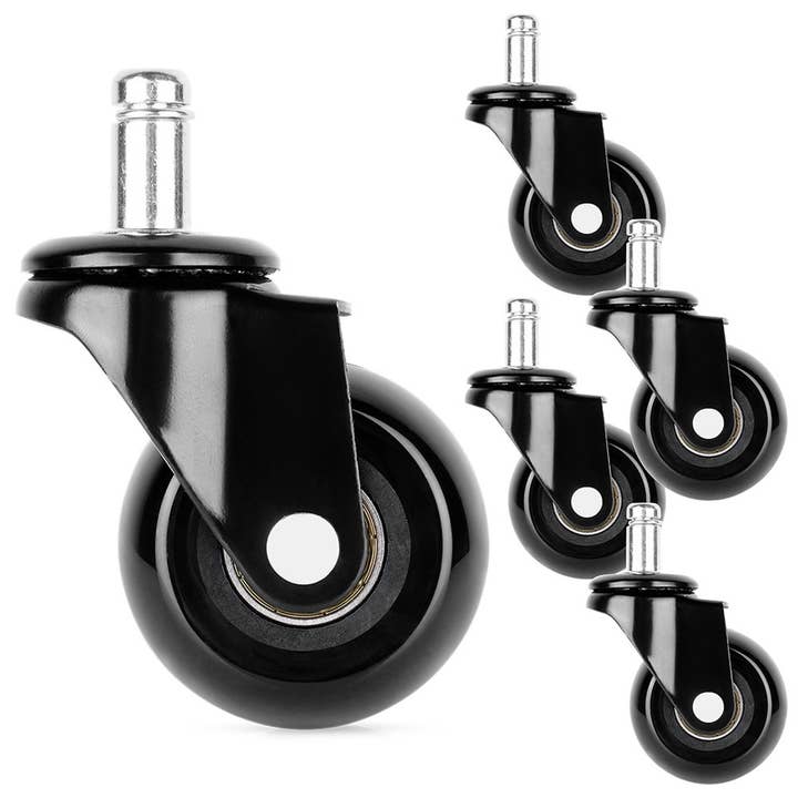 Stoelwielen Rubber 5 cm / 11 mm 5 stuks voor wholesale door Vilde