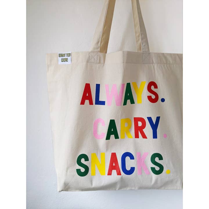 What Ted Wore - Wholesale Tote Bag - Unisex - The Always Carry Snacks Tote Bag1
