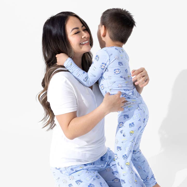 Damen-Pyjama-Set aus Bambus (Hockey) für den Großhandel von Bellabu Bear