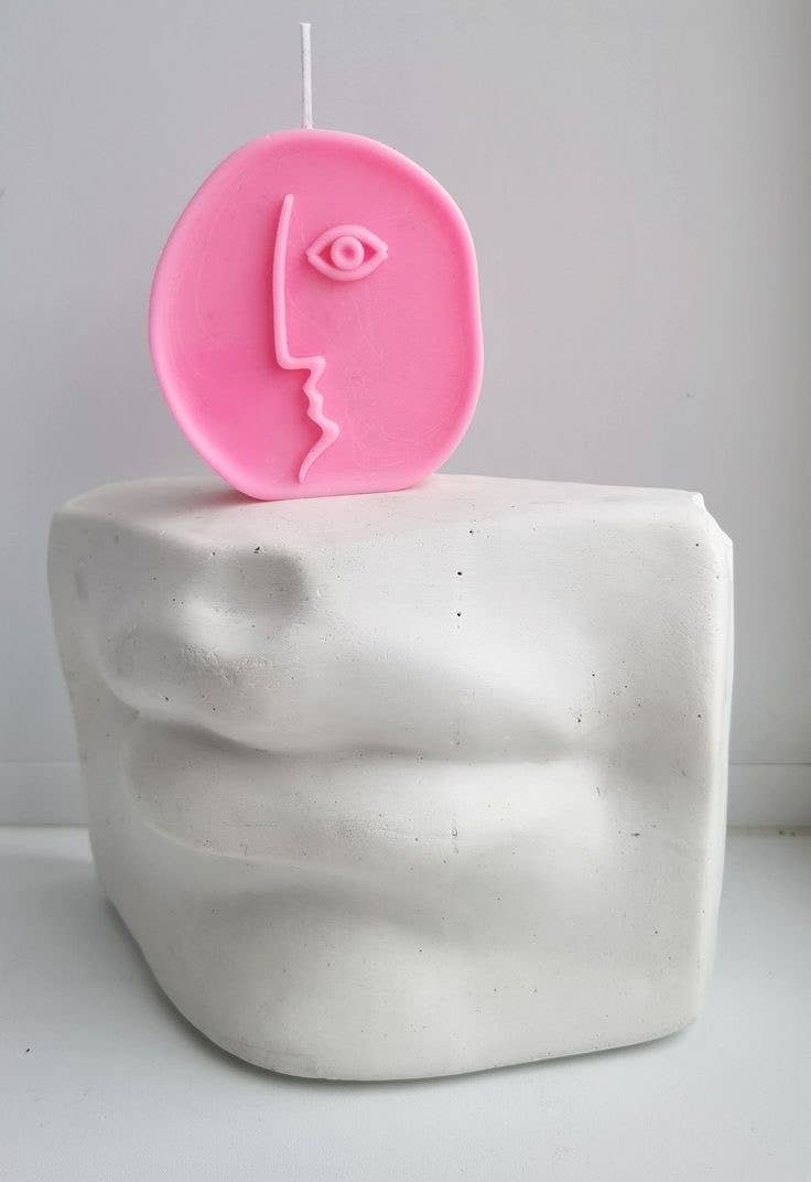 youngpee – Engroshandel Gavelys – Abstrakte ansigter Picasso hovedlys, hjemmeduft dekoration4