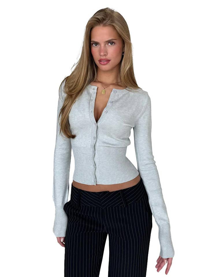 Marayn - Wholesale Cardigan - Women's - 2025 FallWinter Chic European Knit Cardigan Sweater9