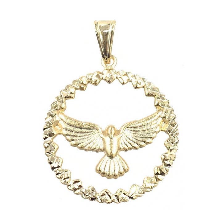 Pendentif en forme d'oiseau en or 18 carats pour la vente par Nisso & Co. NYC Jewelry Wholesale