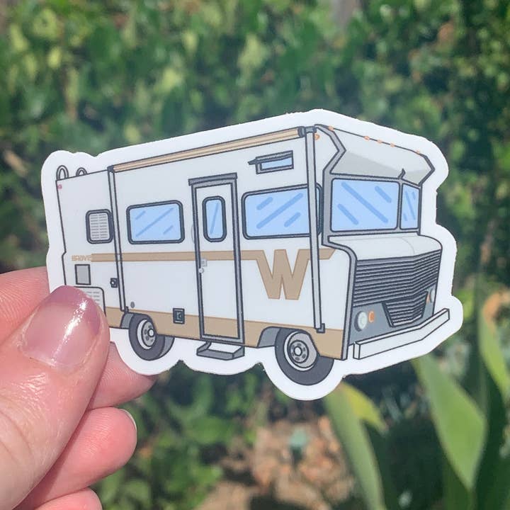 Extremely Retro - Venta al por mayor Pegatina - Adhesivo vintage para autocaravana, pegatina Winnebago Brave RV de los 70, modelo Bro0
