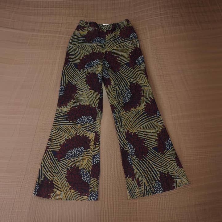 Pantaloni larghi Bouquet rosso scuro per la vendita all'ingrosso da parte di KEAFRICA