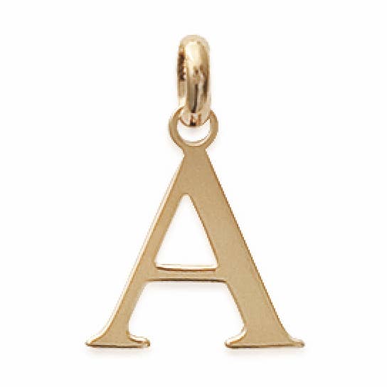 Colar dourado com letras A-Z por atacado de Zelda Bijoux