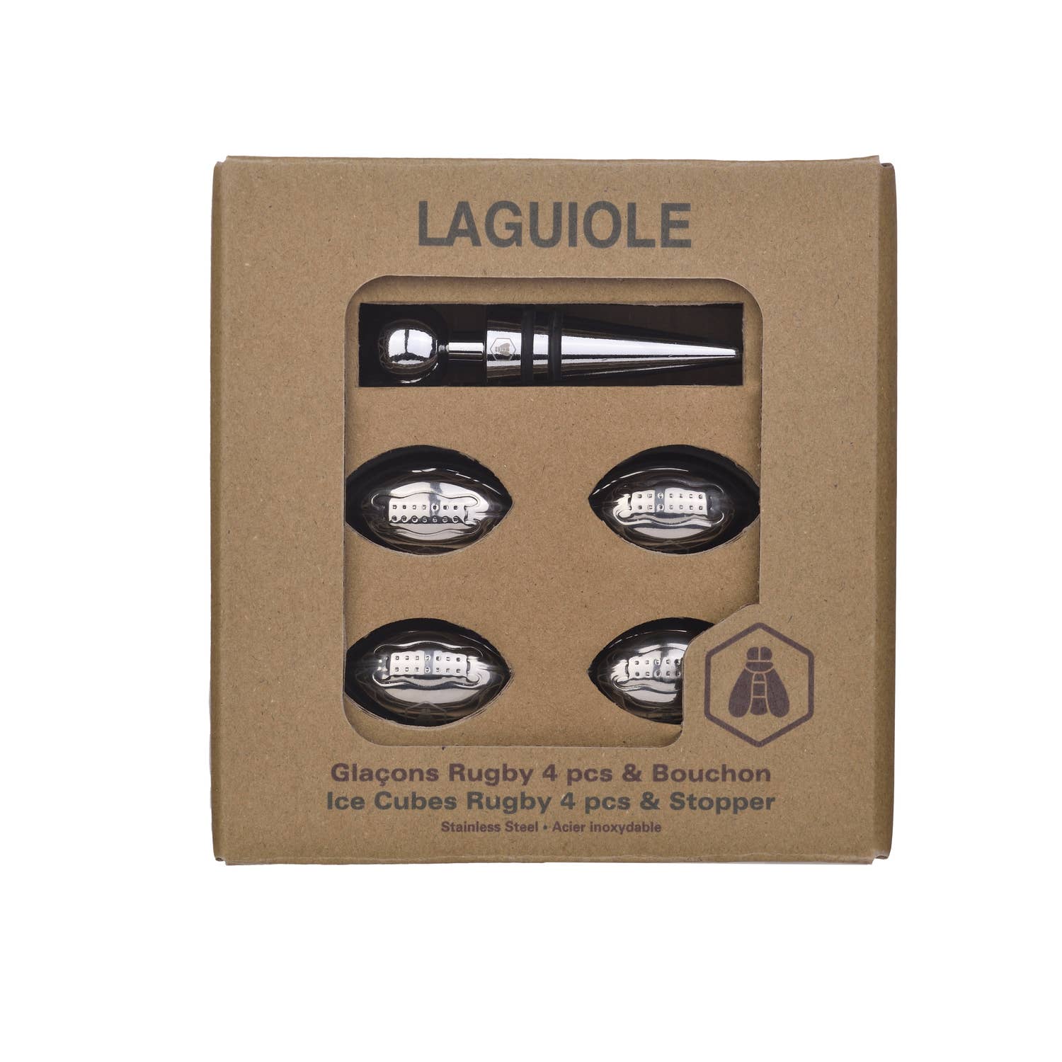 Laguiole - Wholesale Wine Stopper - Laguiole ice cube cooler with stopper1