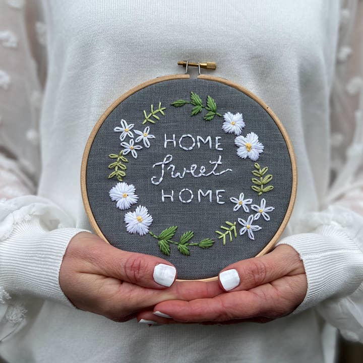 I Heart Stitch Art – wholesale Embroidery/cross-stitch supplies – Home Sweet Home Embroidery Kit2