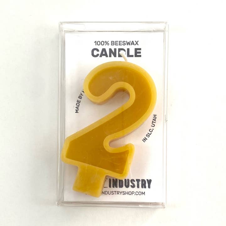Bienenwachs Zahlenkerze: Zahl 2 für den Großhandel von City of Industry