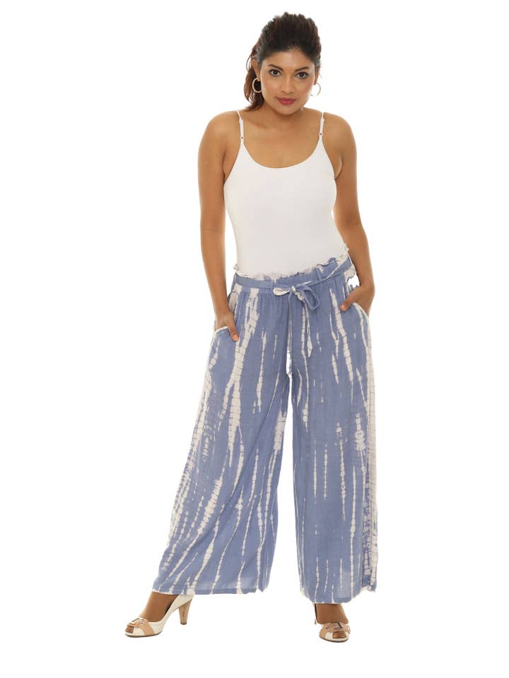 Shoreline Wear. INC - Wholesale Pants - Women's - Belted Pocket Palazzo Pants