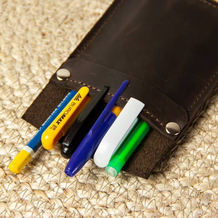Pikore - Wholesale Pencil Case/Pouch - Leather Pocket Protector