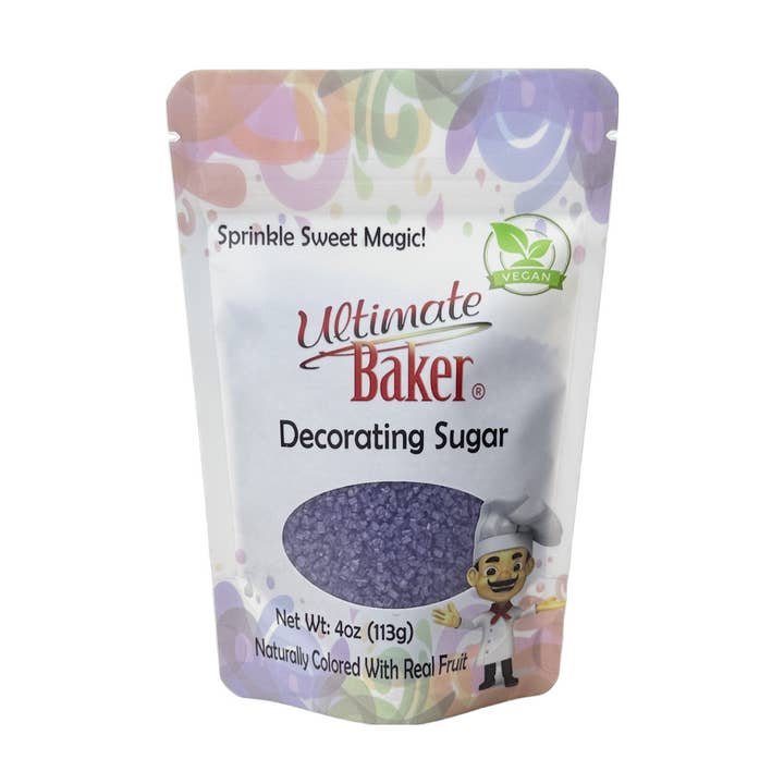 Ultimate Baker Naturlig Dekorationssukker Lilla (1x4oz Pose) for engroshandel hos Ultimate Baker