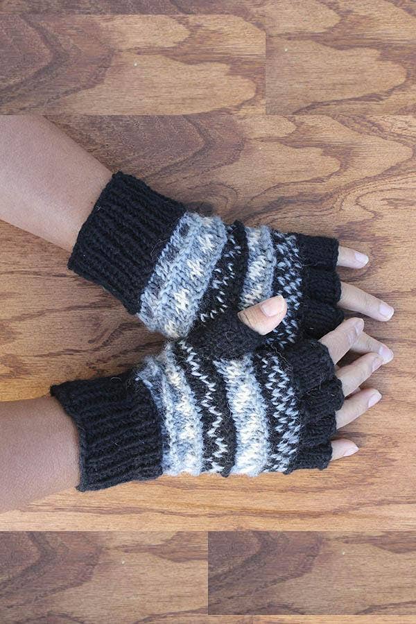 Lakhays Collection Inc. - Wholesale Arm Warmers - Women's - Winter Love Wool Unisex Arm Warmer Fingerless Gloves8