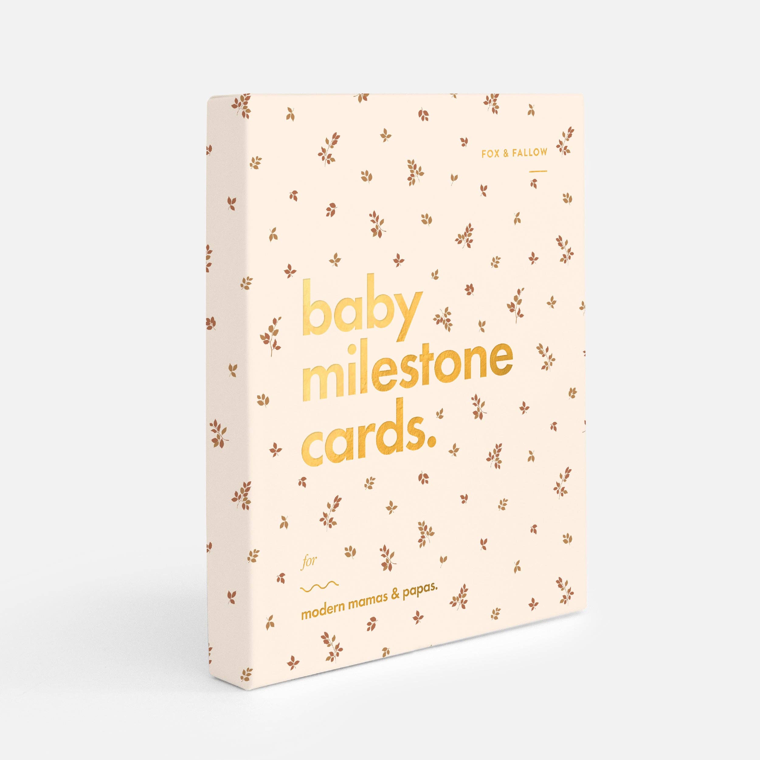 Fox & Fallow - Wholesale Milestone art/keepsake – Child & baby - Baby Milestone Cards Broderie4