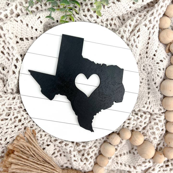 Shiplap State Sign for wholesale by Hometown Co. Wholesale