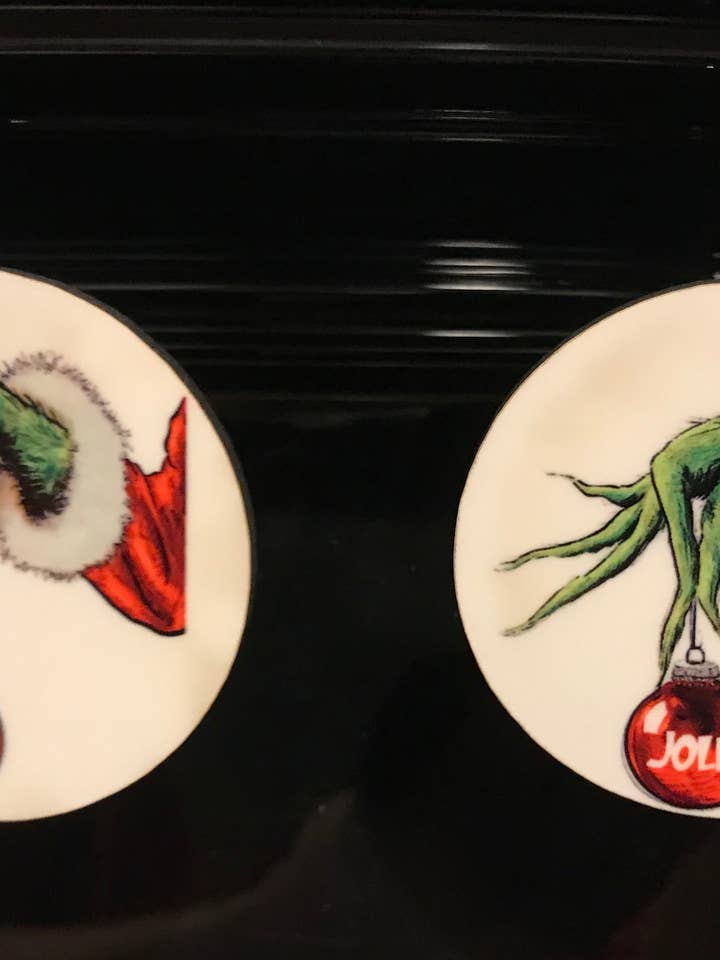 GRINCH JOLLY EARRINGS for wholesale by A Deane Dream