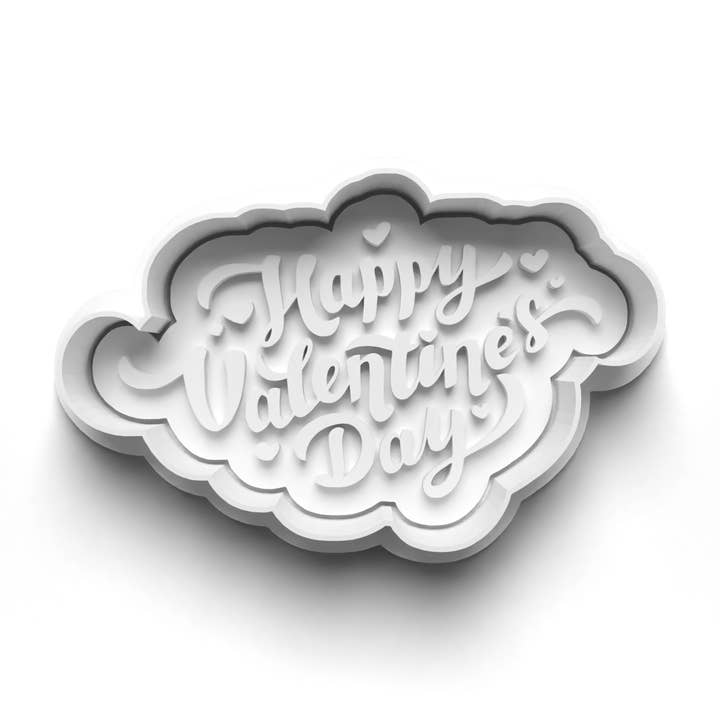 Forever Springtime – wholesale Biscuit cutter – Love I LOVE YOU SCRIPT FONT Cookie Cutter and Embosser Stamp for Fondant / Polymer Clay / Clay / Plasticine2