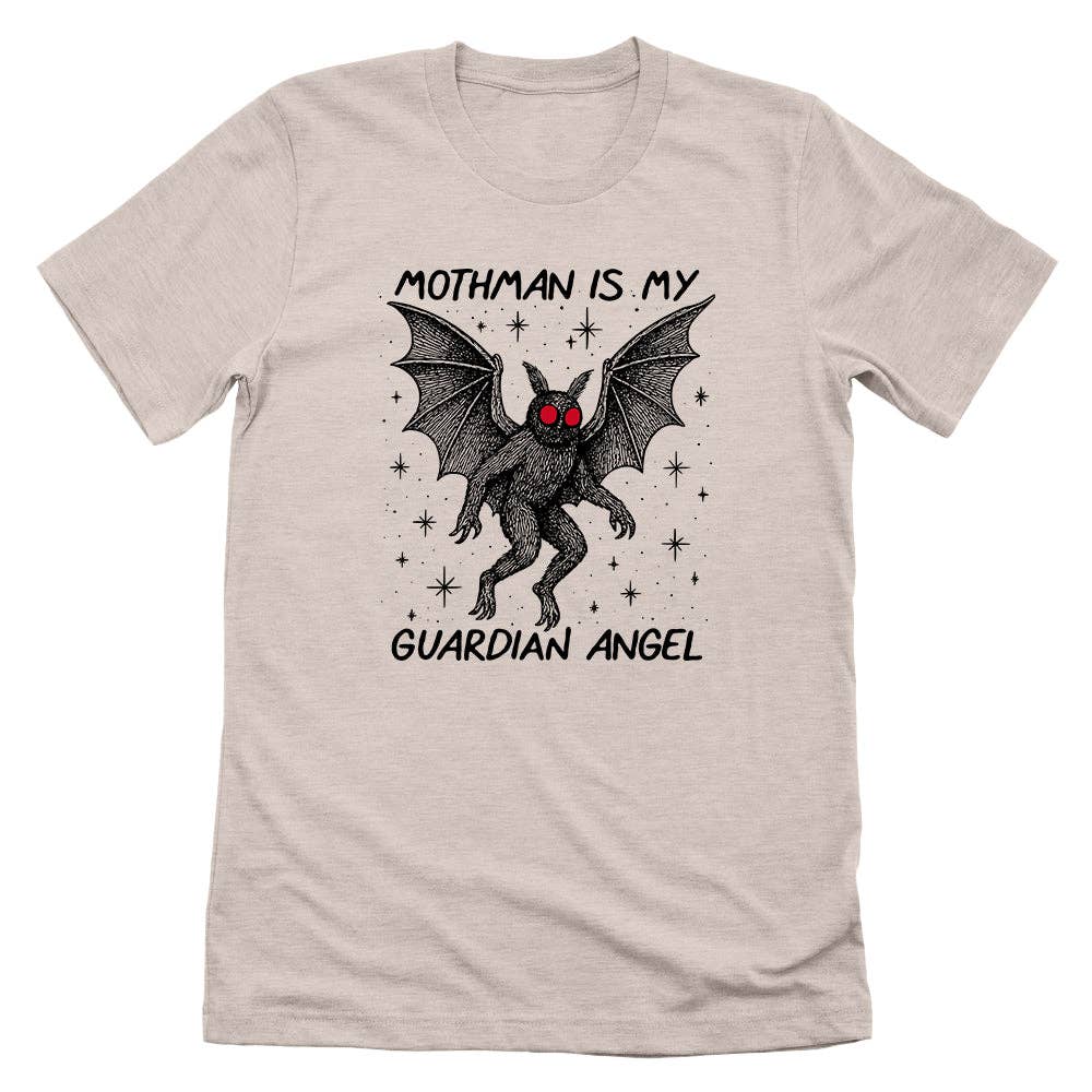 Let's Get This Thread - Wholesale Screen Printed T-Shirt - Unisex - Moth man Is My Guardian Angel1