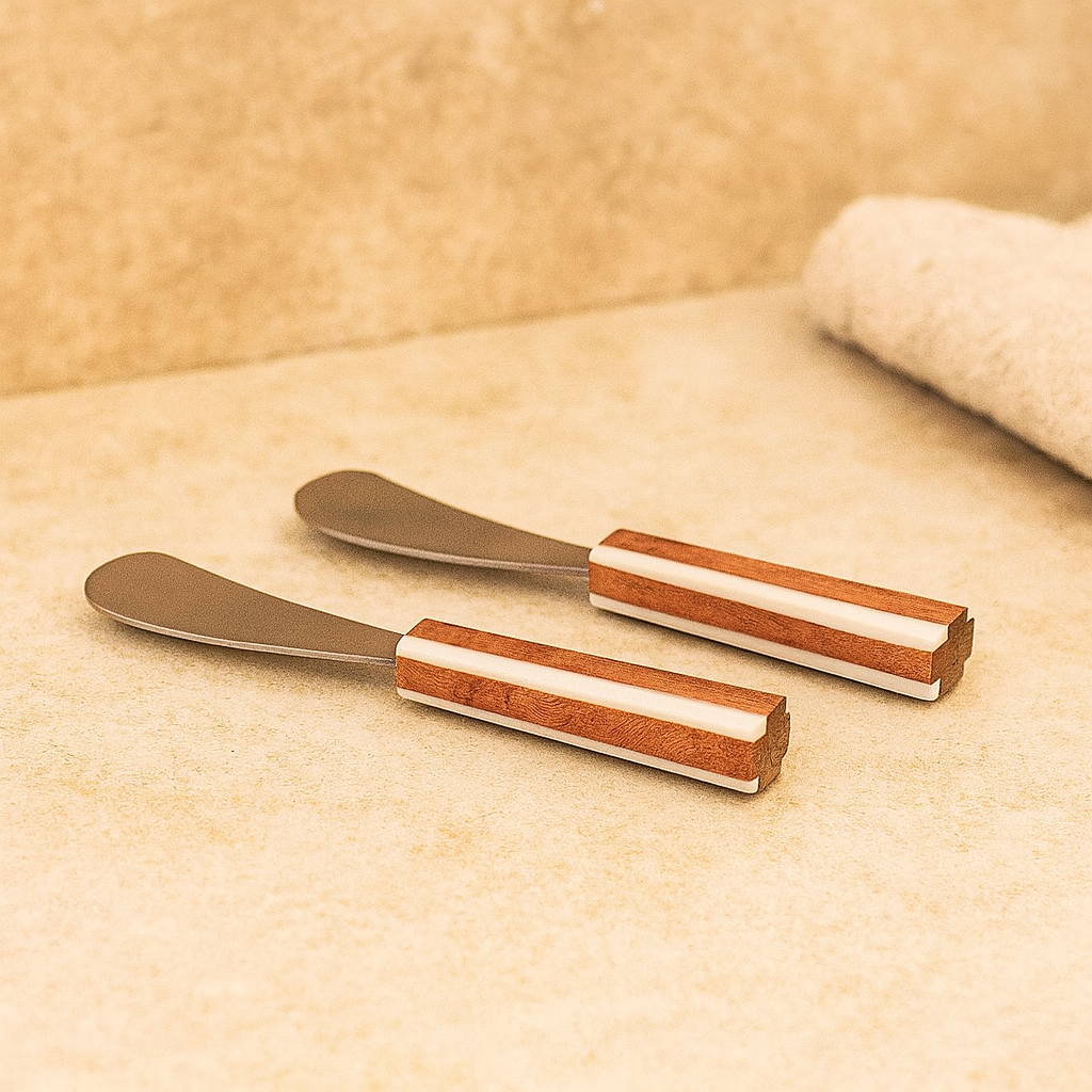 Be Home - Wholesale Cheese Spreader - Lyra Inlay Spreader0