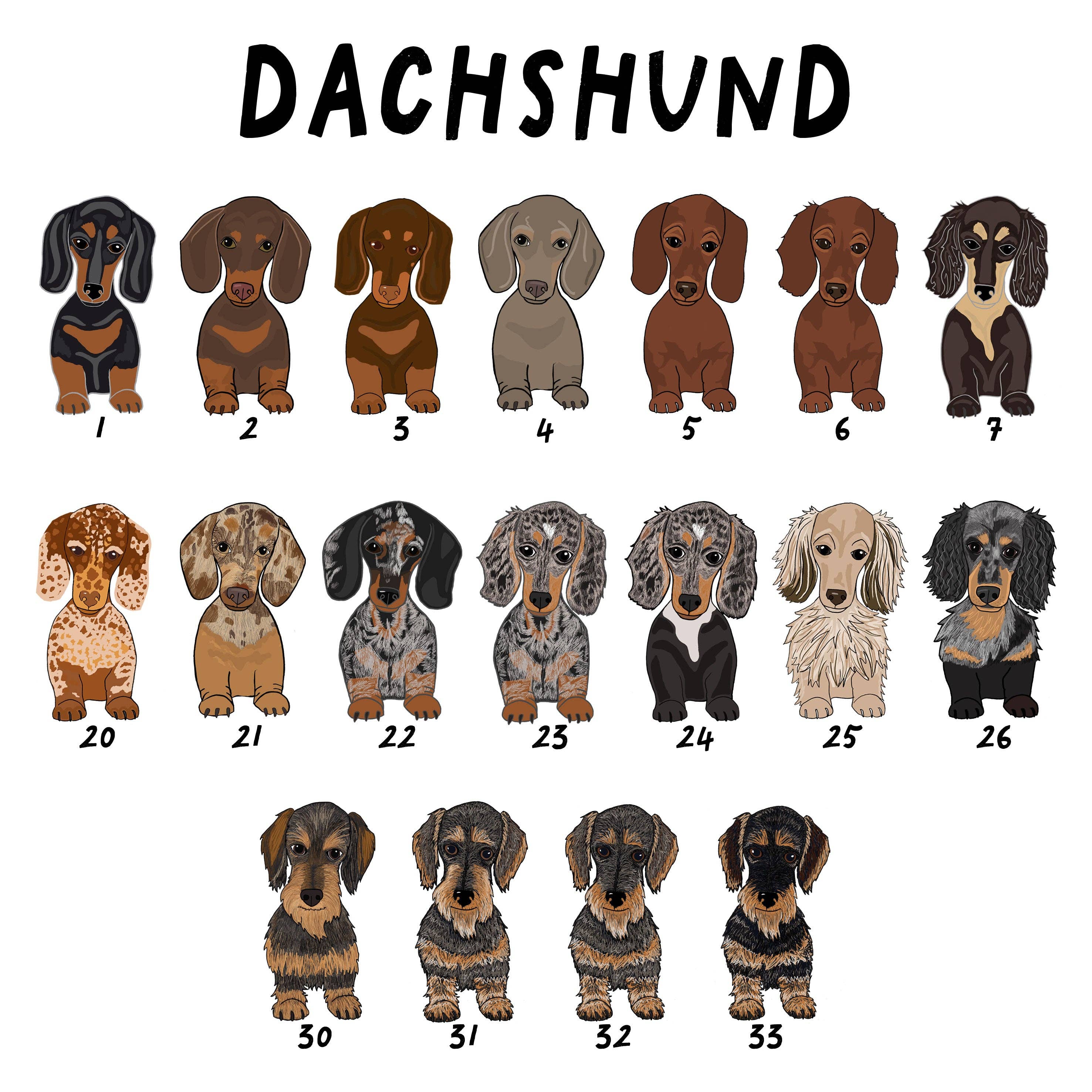 Syd&Co - Wholesale Sierkussensloop - Gepersonaliseerde teckel kerstkussenhoes1