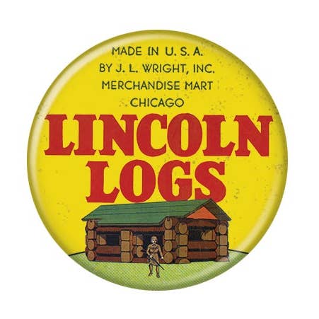 Lincoln Logs Button for wholesale by Ata-Boy