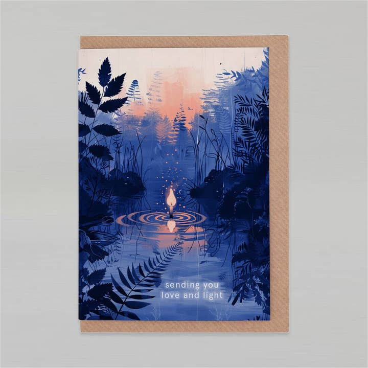 Sending you love and light | Sympathy Card for wholesale by Botanopia USA - gifts , decor and cards for plant lovers